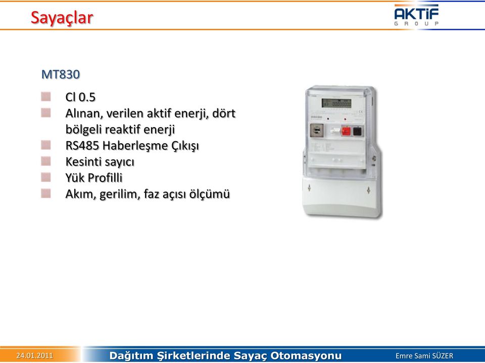 bölgeli reaktif enerji RS485 Haberleşme