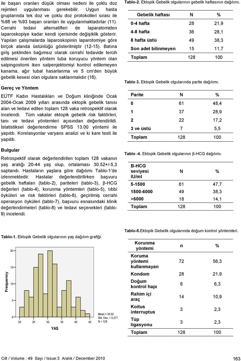 Cerrahi tedavi alternatifleri de laparatomiden laparoskopiye kadar kendi içerisinde değişiklik gösterir.