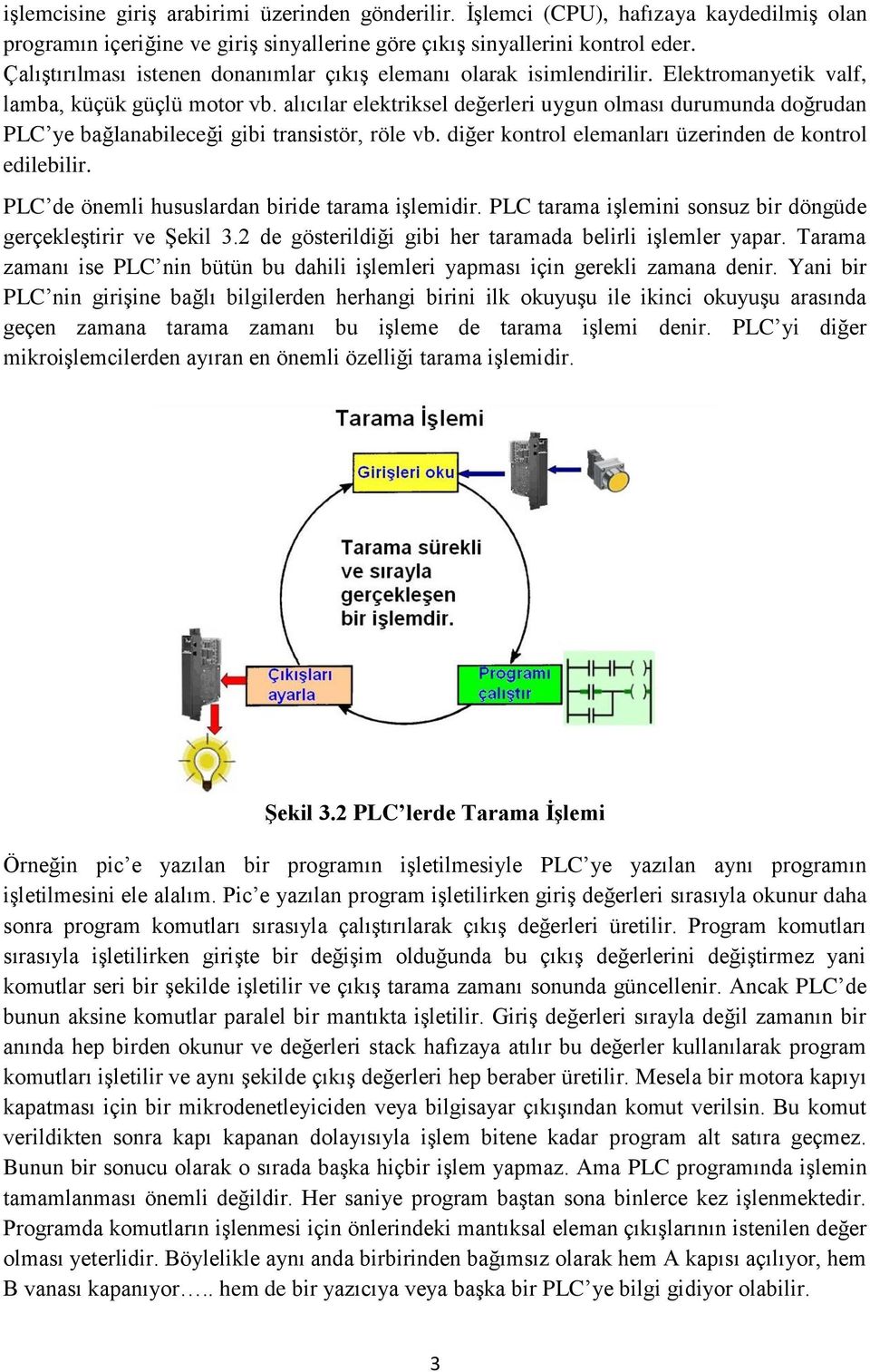 alıcılar elektriksel değerleri uygun olması durumunda doğrudan PLC ye bağlanabileceği gibi transistör, röle vb. diğer kontrol elemanları üzerinden de kontrol edilebilir.