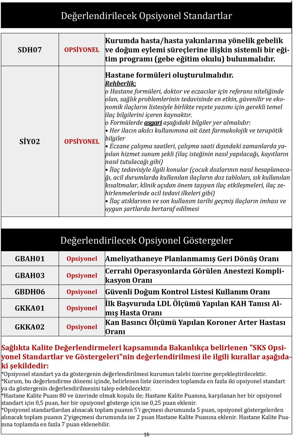 Rehberlik; o Hastane formüleri, doktor ve eczacılar için referans niteliğinde olan, sağlık problemlerinin tedavisinde en etkin, güvenilir ve ekonomik ilaçların listesiyle birlikte reçete yazımı için