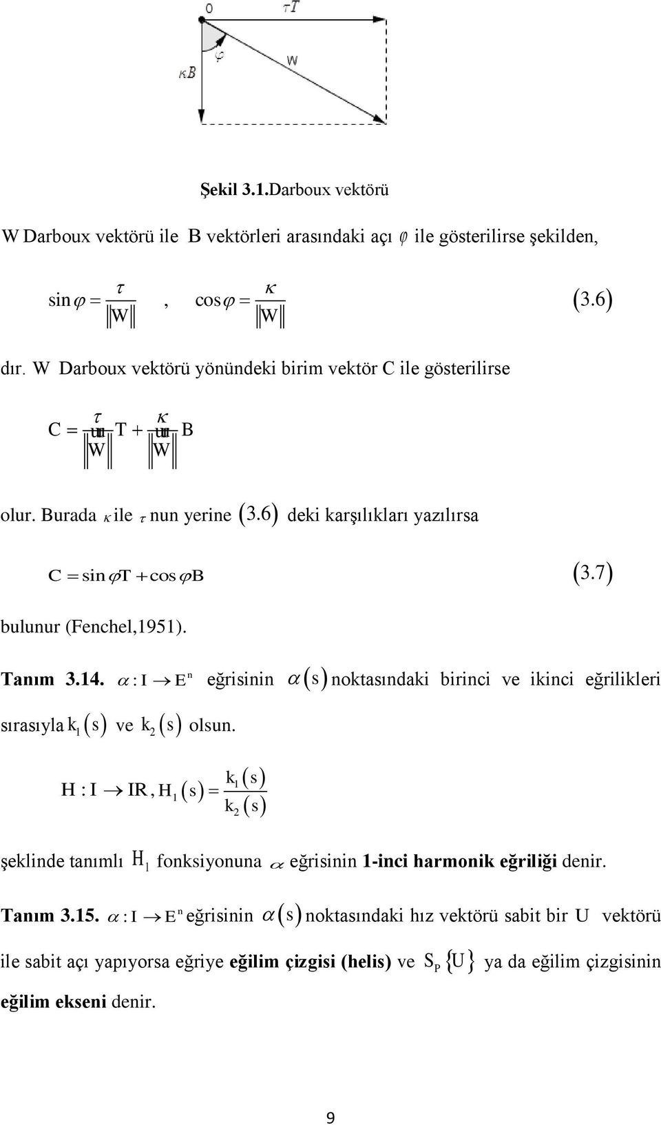 7 bulunur (Fenchel95). anım.. sırasıyla k s : I E k s n eğrisinin olsun.