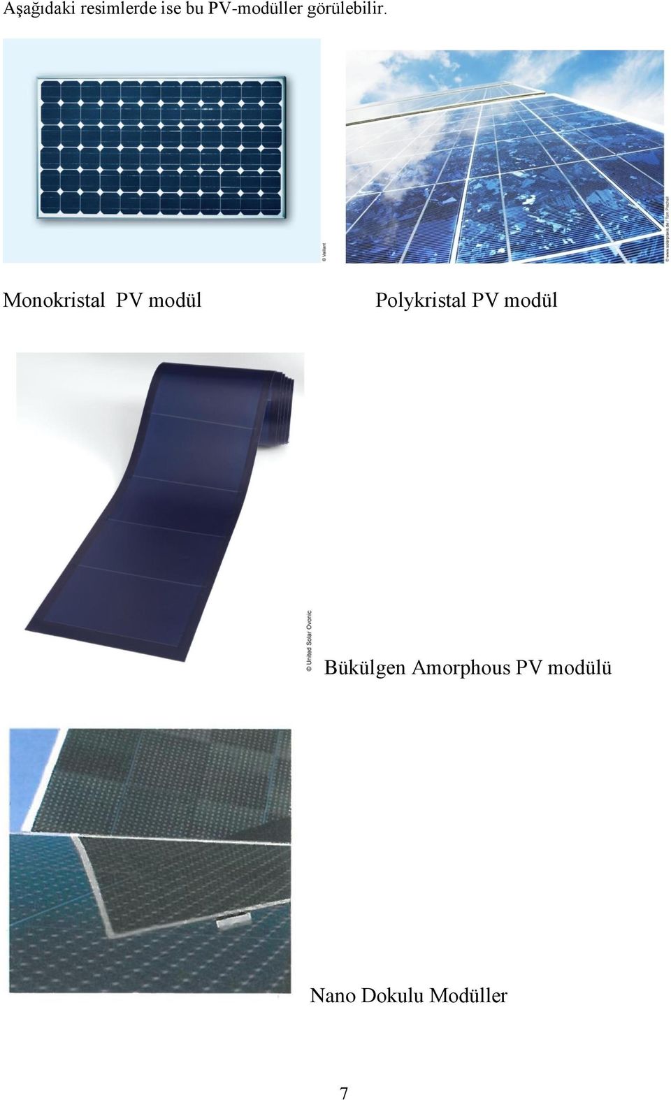 Monokristal PV modül Polykristal PV