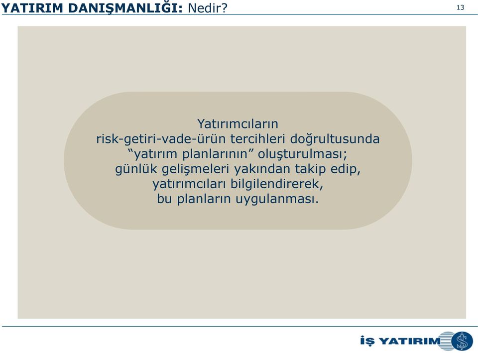 doğrultusunda yatırım planlarının oluşturulması; günlük