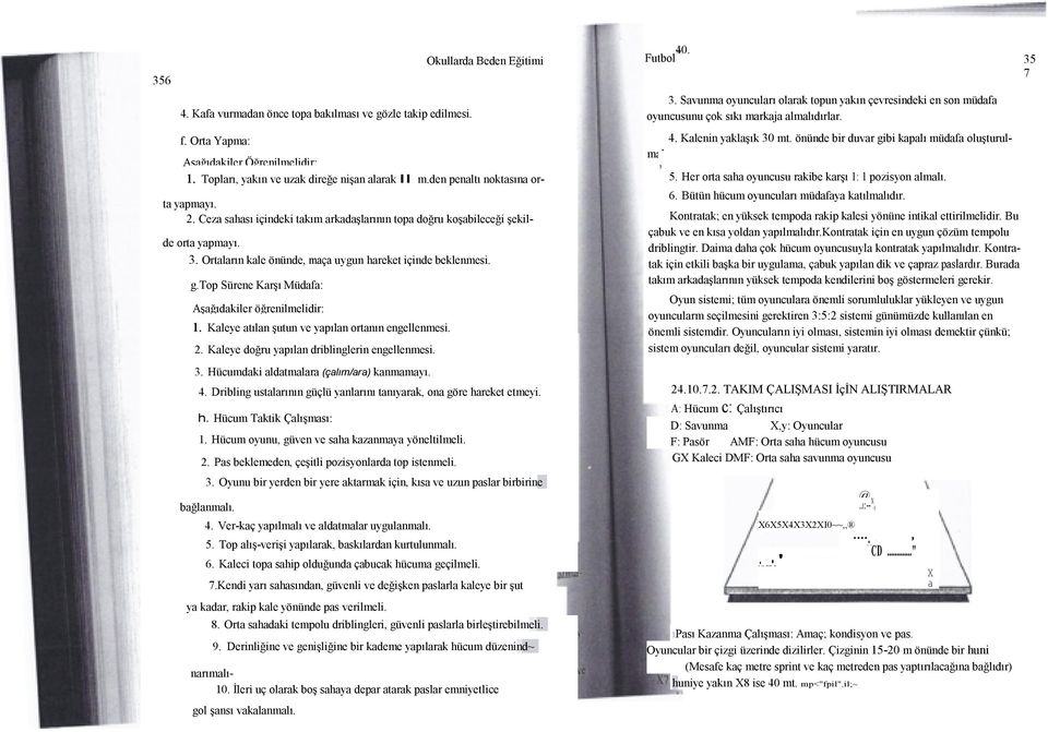 top Sürene Karşı Müdafa: Aşağıdakler öğrenlmeldr: ı. Kaleye atılan şutun ve yapılan ortanın engellenmes. 2. Kaleye doğru yapılan drblnglern engellenmes. 3. Hücumdak aldatmalara (çalım/ara) kanmamayı.