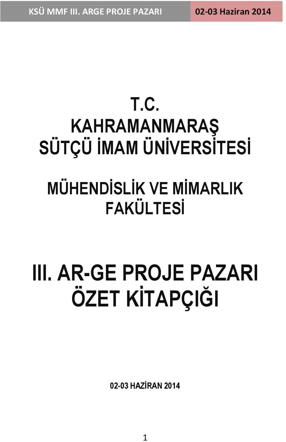 MĠMARLIK FAKÜLTESĠ III.