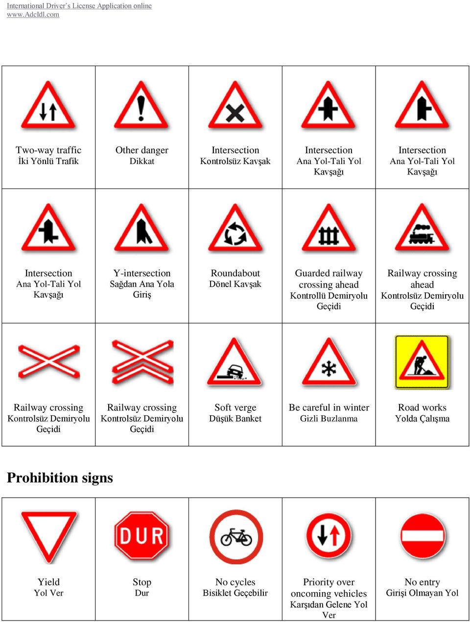 Demiryolu Railway crossing Kontrolsüz Demiryolu Railway crossing Kontrolsüz Demiryolu Soft verge Düşük Banket Be careful in winter Gizli Buzlanma Road