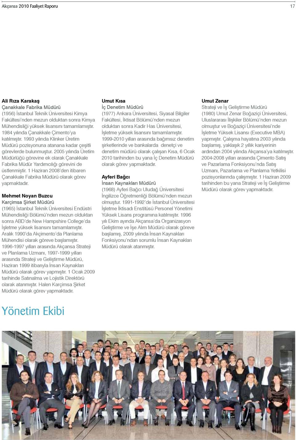 2005 yılında Üretim Müdürlüğü görevine ek olarak Çanakkale Fabrika Müdür Yardımcılığı görevini de üstlenmiştir. 1 Haziran 2008 den itibaren Çanakkale Fabrika Müdürü olarak görev yapmaktadır.