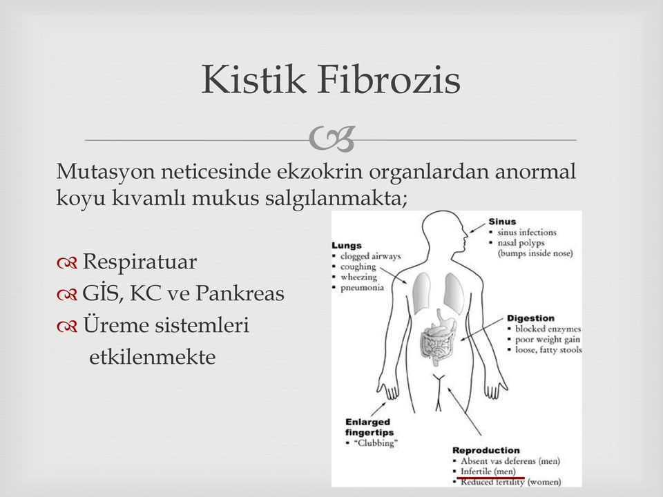 kıvamlı mukus salgılanmakta; Respiratuar