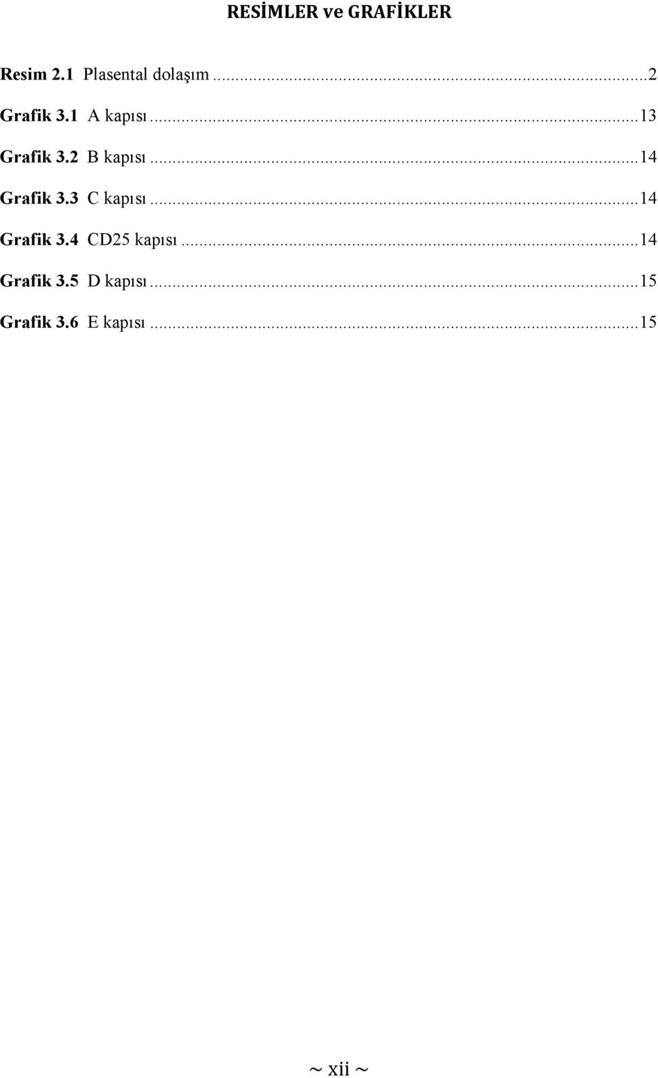 ..14 Grafik 3.3 C kapısı...14 Grafik 3.4 CD25 kapısı.