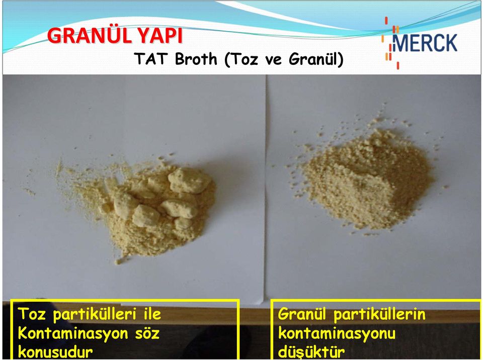 Granül partiküllerin