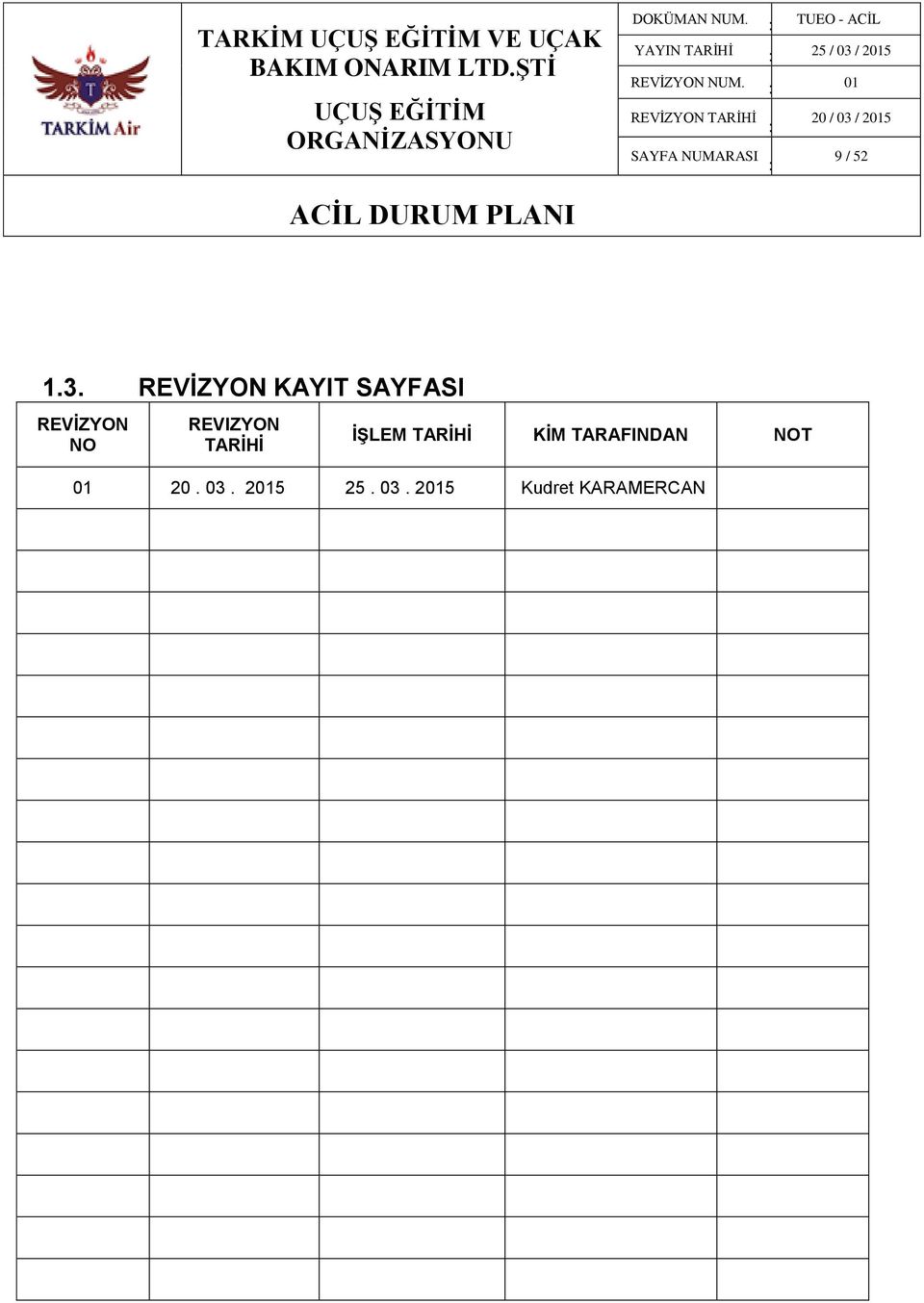 01 SAYFA NUMARASI 9 / 52 1.3.