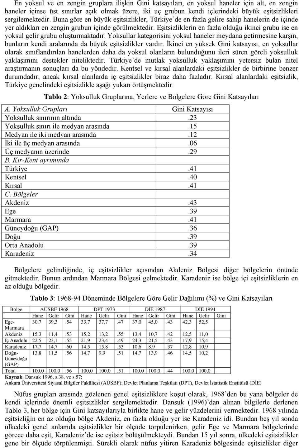 Eşitsizliklerin en fazla olduğu ikinci grubu ise en yoksul gelir grubu oluşturmaktadır.