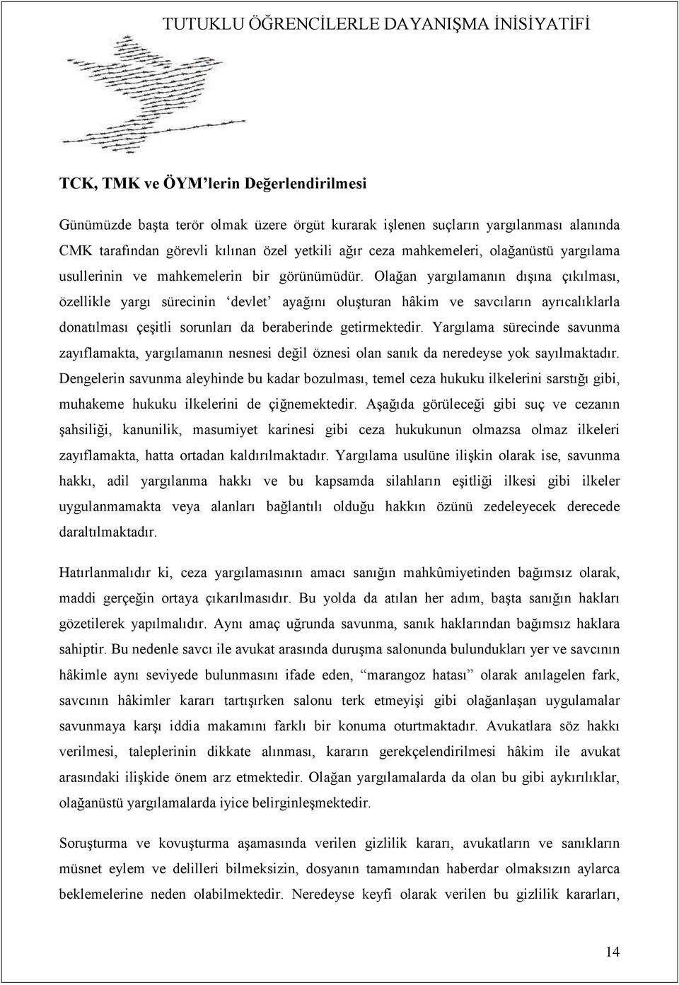 Olağan yargılamanın dışına çıkılması, özellikle yargı sürecinin devlet ayağını oluşturan hâkim ve savcıların ayrıcalıklarla donatılması çeşitli sorunları da beraberinde getirmektedir.