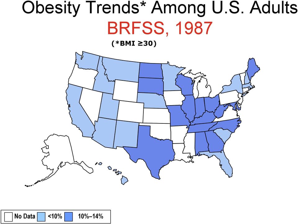 Adults BRFSS, 1987