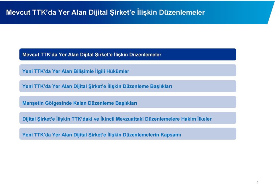 Düzenleme Başlıkları Manşetin Gölgesinde Kalan Düzenleme Başlıkları Dijital Şirket e Đlişkin TTK daki ve