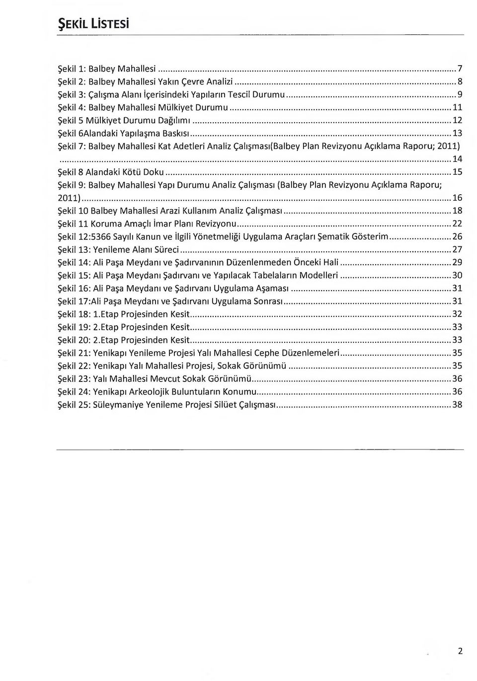 .. 14 Şekil 8 Alandaki Kötü Doku...15 Şekil 9: Balbey Mahallesi Yapı Durumu Analiz Çalışması (Balbey Plan Revizyonu Açıklama Raporu; 2011)...16 Şekil 10 Balbey Mahallesi Arazi Kullanım Analiz Çalışması.