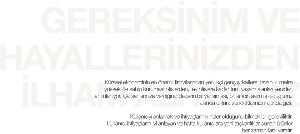 Çalışanlarınıza verdiğiniz değerin bir yansıması, onlar için ayırmış olduğunuz alanda onlara sunduklarınızın altında gizli.