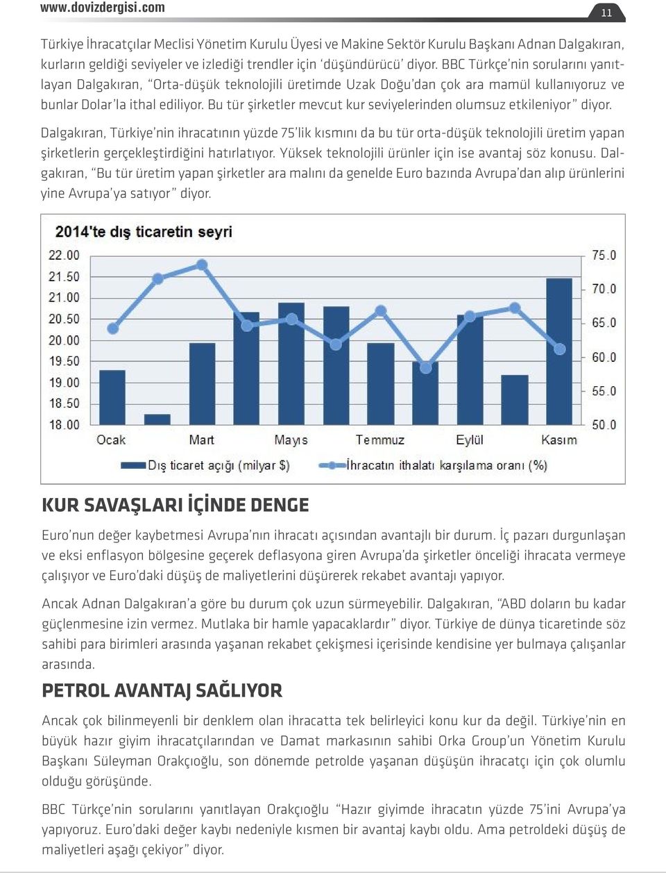 Bu tür şirketler mevcut kur seviyelerinden olumsuz etkileniyor diyor.