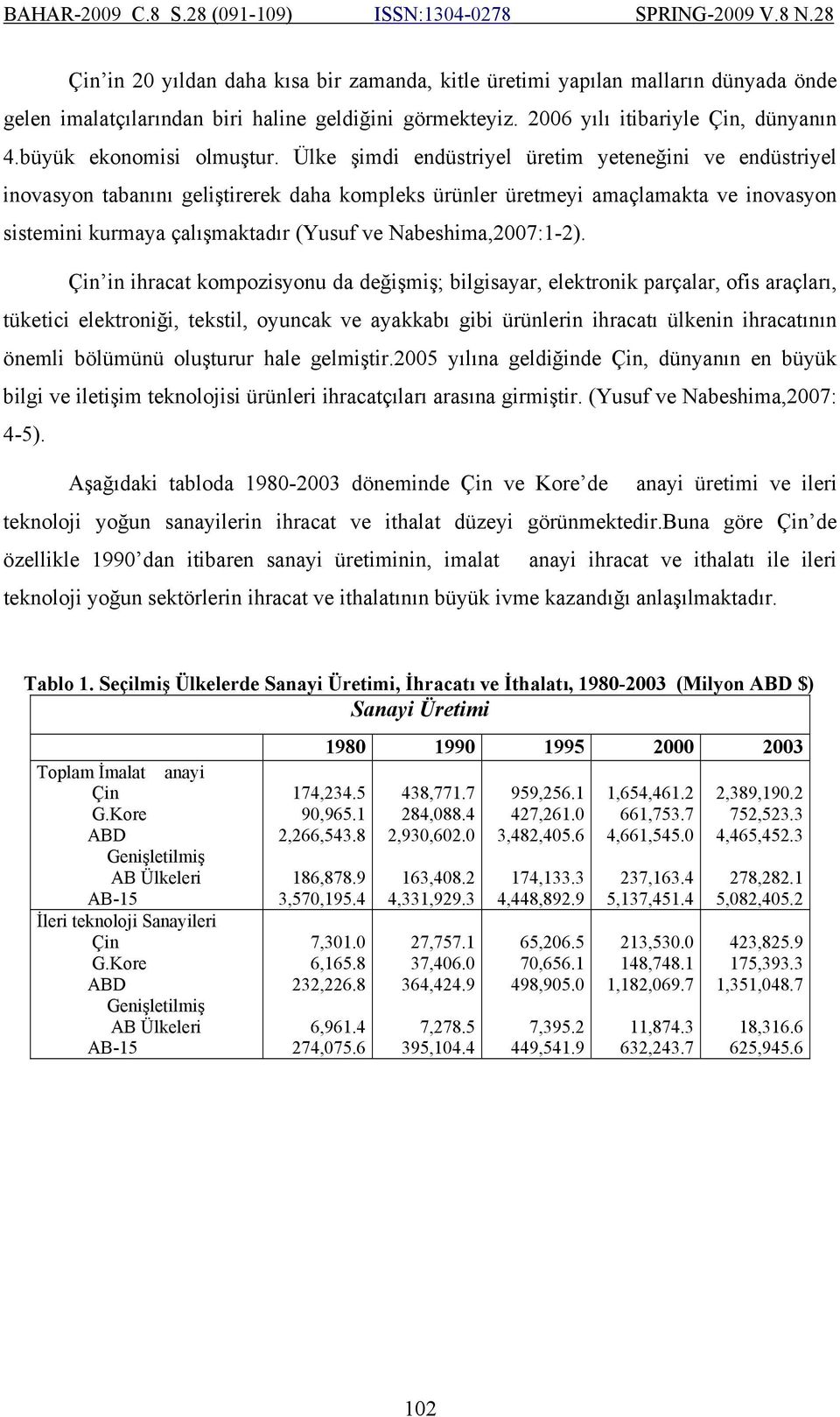 Ülke şimdi endüstriyel üretim yeteneğini ve endüstriyel inovasyon tabanını geliştirerek daha kompleks ürünler üretmeyi amaçlamakta ve inovasyon sistemini kurmaya çalışmaktadır (Yusuf ve