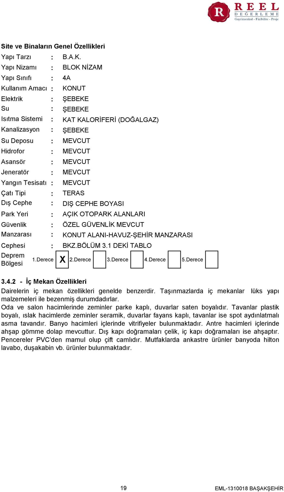 BLOK NİZAM 4A KONUT ŞEBEKE ŞEBEKE KAT KALORİFERİ (DOĞALGAZ) ŞEBEKE MEVCUT MEVCUT MEVCUT MEVCUT MEVCUT TERAS DIŞ CEPHE BOYASI AÇIK OTOPARK ALANLARI ÖZEL GÜVENLİK MEVCUT KONUT ALANI-HAVUZ-ŞEHİR