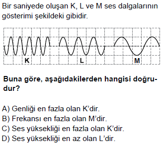 59. (13-14 TEOG2 MAZERET) Ali, yüzeyi deri ile gerilmiş şekildeki davula tokmakla vurarak çıkan sesi dinliyor. 62.