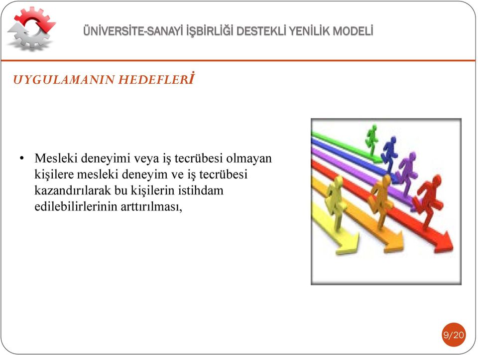 deneyim ve iş tecrübesi kazandırılarak bu