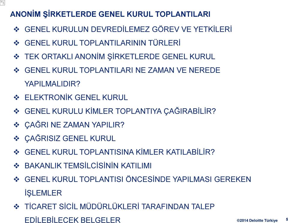 ELEKTRONİK GENEL KURUL GENEL KURULU KİMLER TOPLANTIYA ÇAĞIRABİLİR? ÇAĞRI NE ZAMAN YAPILIR?