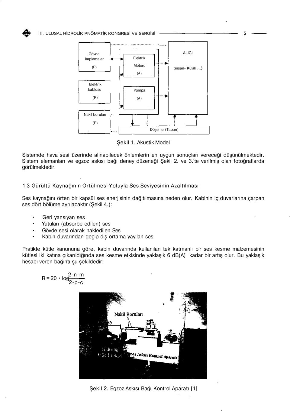 'te verilmiş olan fotoğraflarda görülmektedir. 1.3 Gürültü Kaynağının Örtülmesi Yoluyla Ses Seviyesinin Azaltılması Ses kaynağını örten bir kapsül ses enerjisinin dağıtılmasına neden olur.