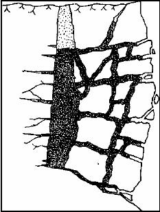 6 Şekil 1.4 Kırılmış kayaç kütlesinde gazın yayılması (Üçüncü aşama) (Olofsson, 1988).