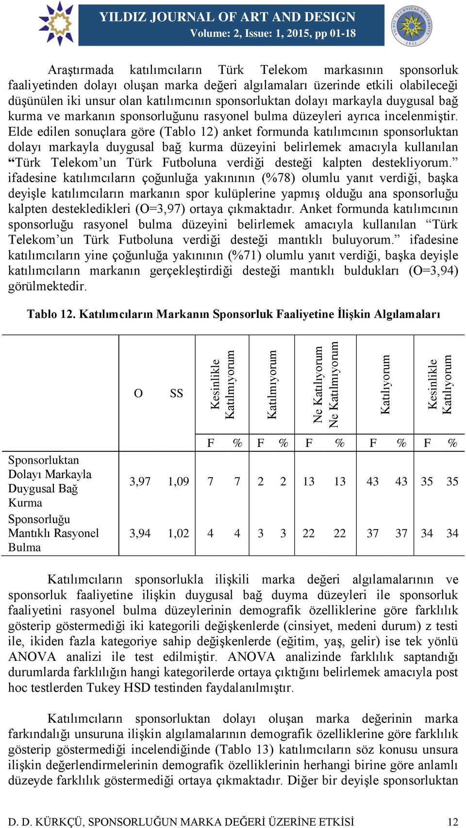 rasyonel bulma düzeyleri ayrıca incelenmiştir.