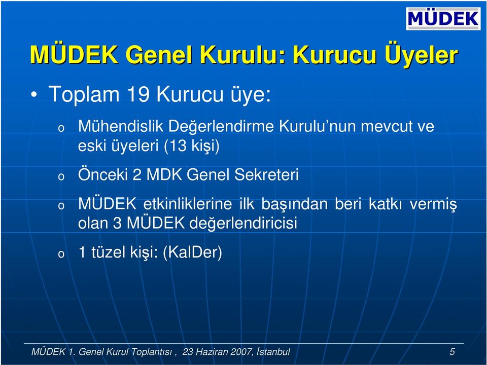 Sekreteri MÜDEK etkinliklerine ilk başından beri katkı vermiş lan 3 MÜDEK