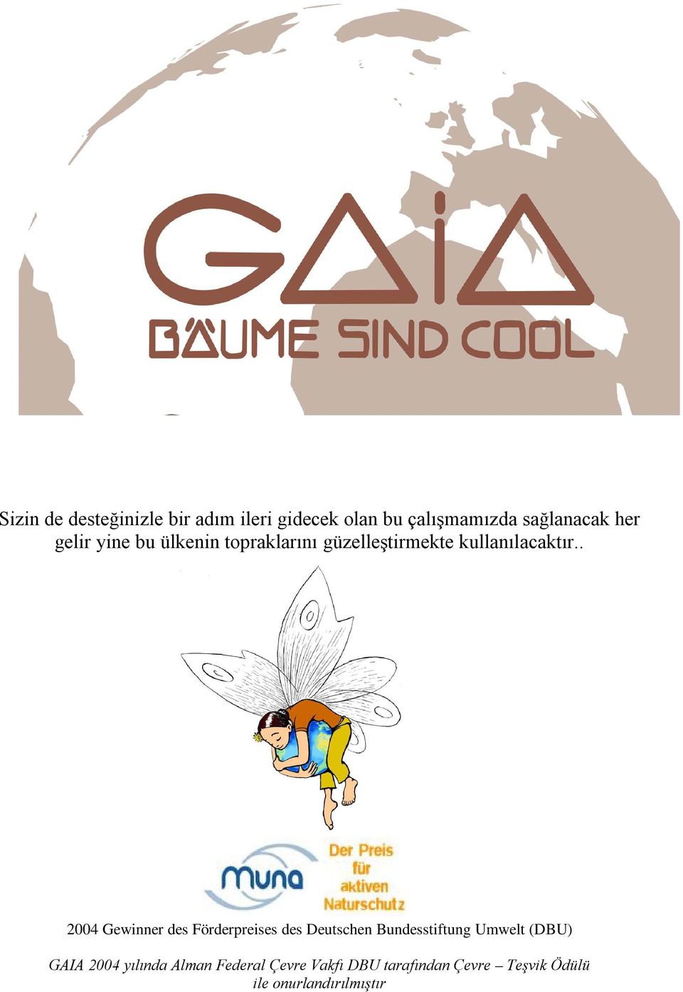 . 2004 Gewinner des Förderpreises des Deutschen Bundesstiftung Umwelt (DBU) GAIA