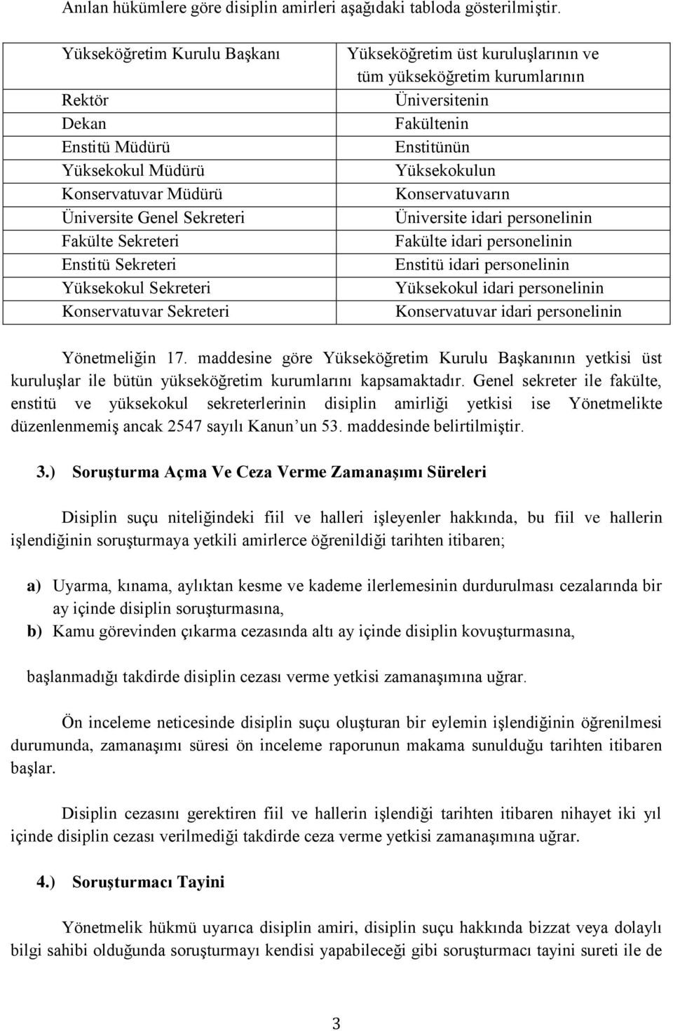 Sekreteri Yükseköğretim üst kuruluşlarının ve tüm yükseköğretim kurumlarının Üniversitenin Fakültenin Enstitünün Yüksekokulun Konservatuvarın Üniversite idari personelinin Fakülte idari personelinin