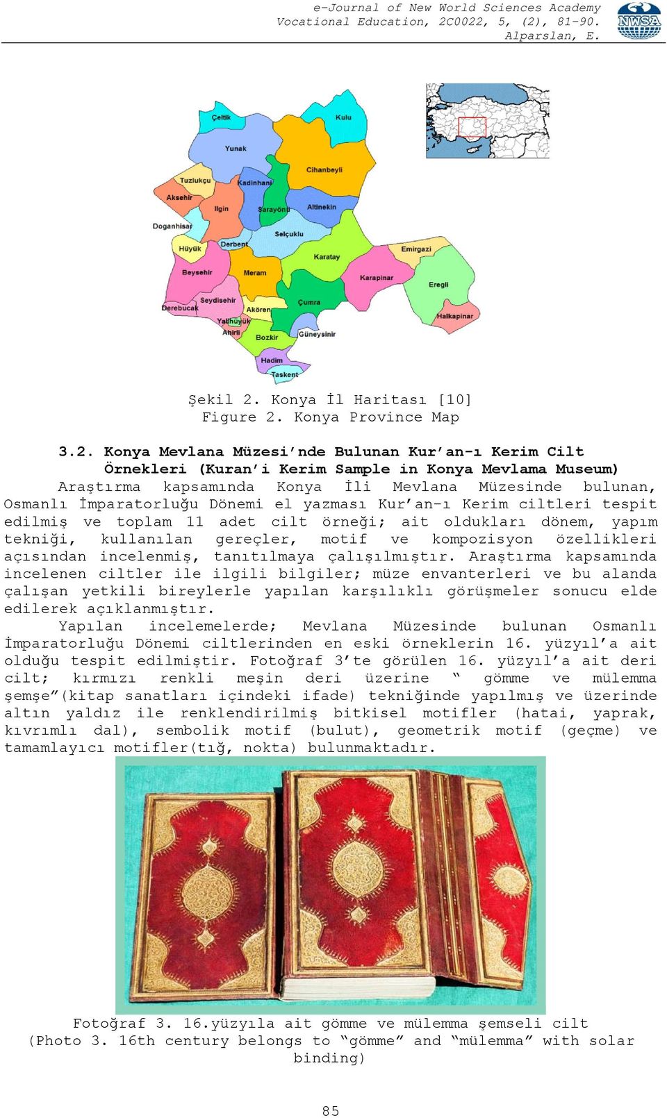 Konya Province Map 3.2.