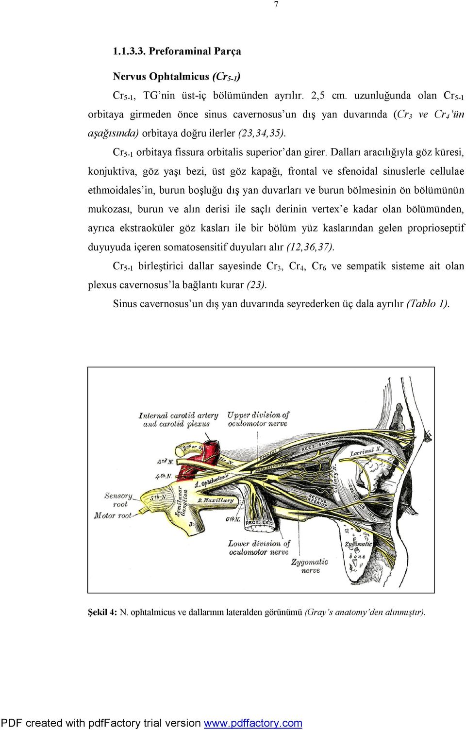 Cr 5-1 orbitaya fissura orbitalis superior dan girer.