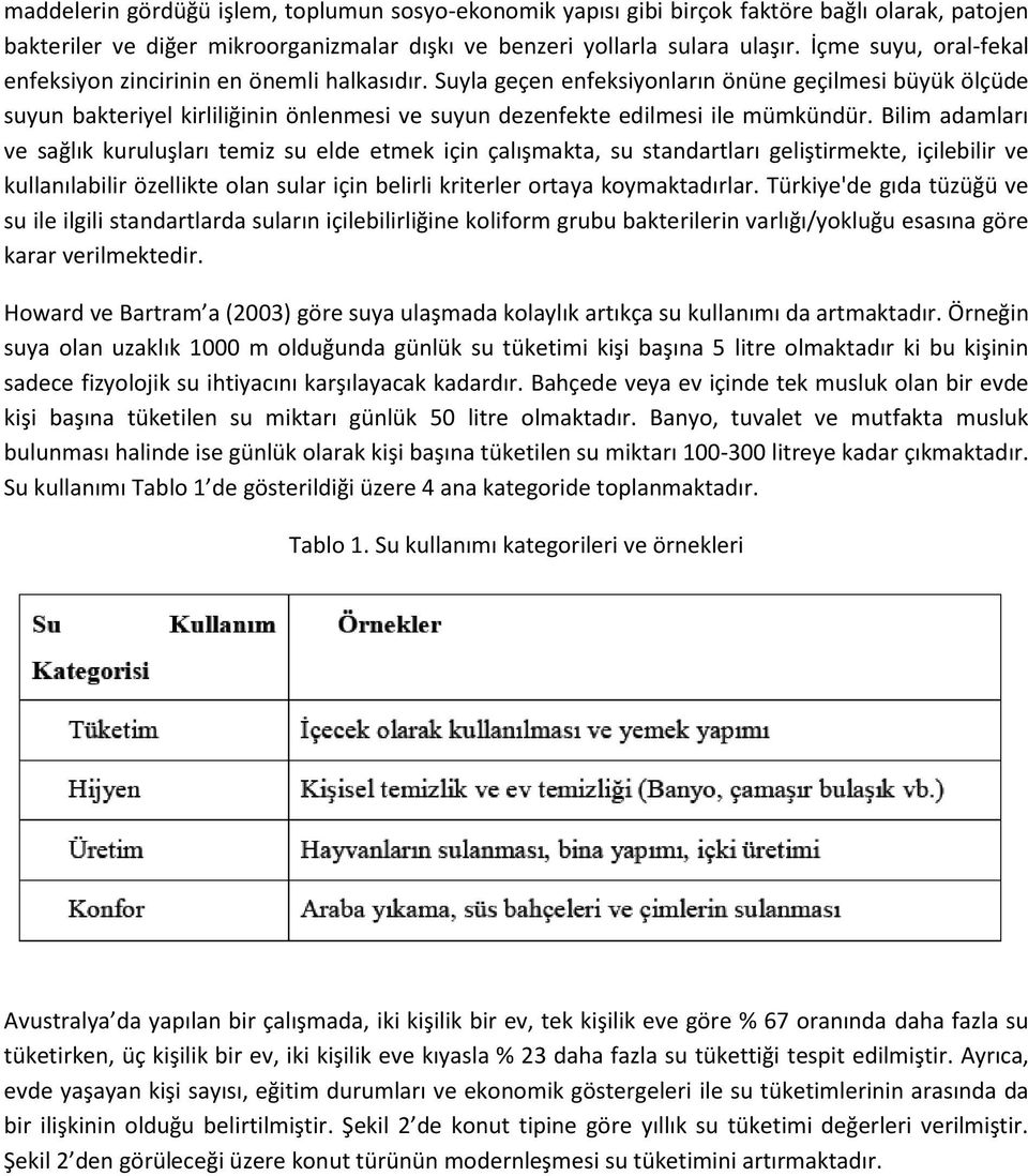 Suyla geçen enfeksiyonların önüne geçilmesi büyük ölçüde suyun bakteriyel kirliliğinin önlenmesi ve suyun dezenfekte edilmesi ile mümkündür.