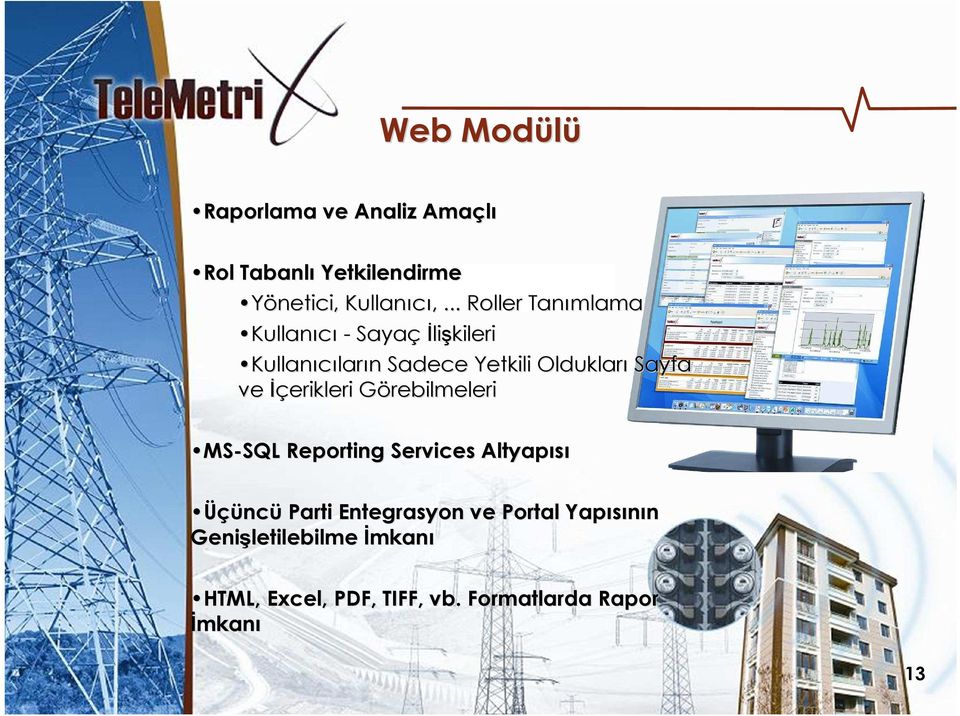 Sayfa ve İçerikleri GörebilmeleriG MS-SQL SQL Reporting Services Altyapısı Üçüncü Parti