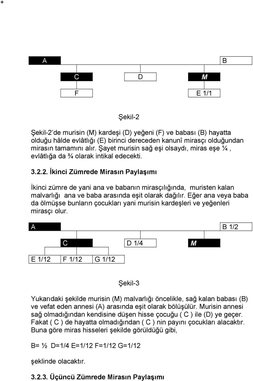 2. İkinci Zümrede Mirasın Paylaşımı İkinci zümre de yani ana ve babanın mirasçılığında, muristen kalan malvarlığı ana ve baba arasında eşit olarak dağılır.