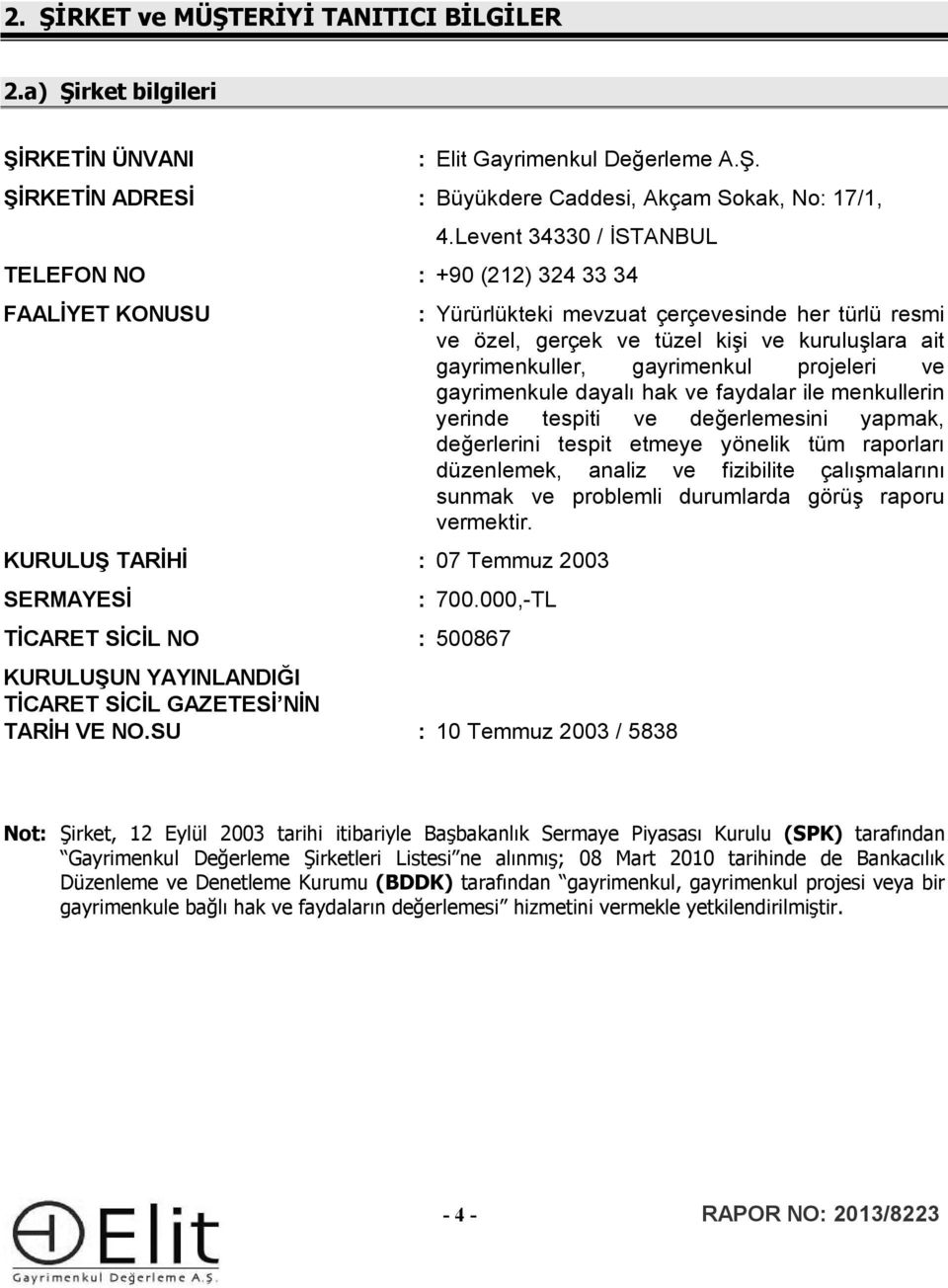 kuruluşlara ait gayrimenkuller, gayrimenkul projeleri ve gayrimenkule dayalı hak ve faydalar ile menkullerin yerinde tespiti ve değerlemesini yapmak, değerlerini tespit etmeye yönelik tüm raporları