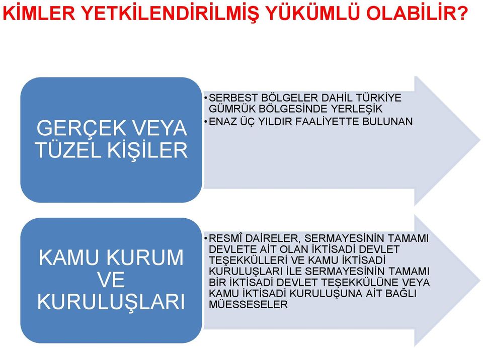 FAALİYETTE BULUNAN KAMU KURUM VE KURULUŞLARI RESMÎ DAİRELER, SERMAYESİNİN TAMAMI DEVLETE AİT OLAN