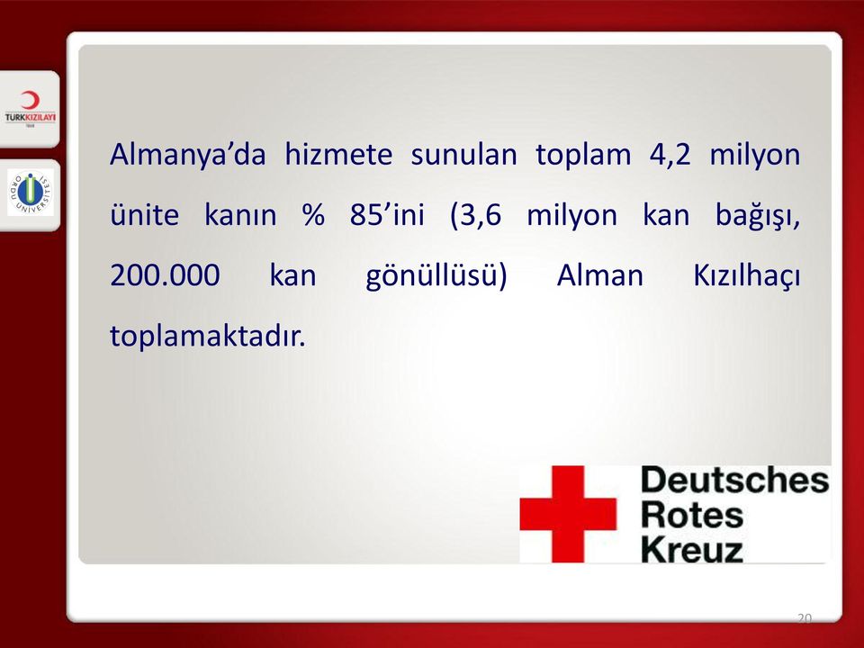 milyon kan bağışı, 200.