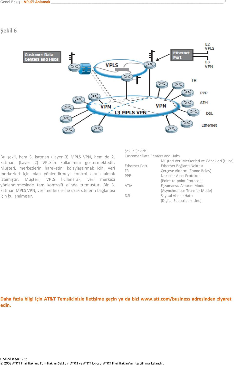 Müşteri, VPLS kullanarak, veri merkezi yönlendirmesinde tam kontrolü elinde tutmuştur. Bir 3. katman MPLS VPN, veri merkezlerine uzak sitelerin bağlantısı için kullanılmıştır.