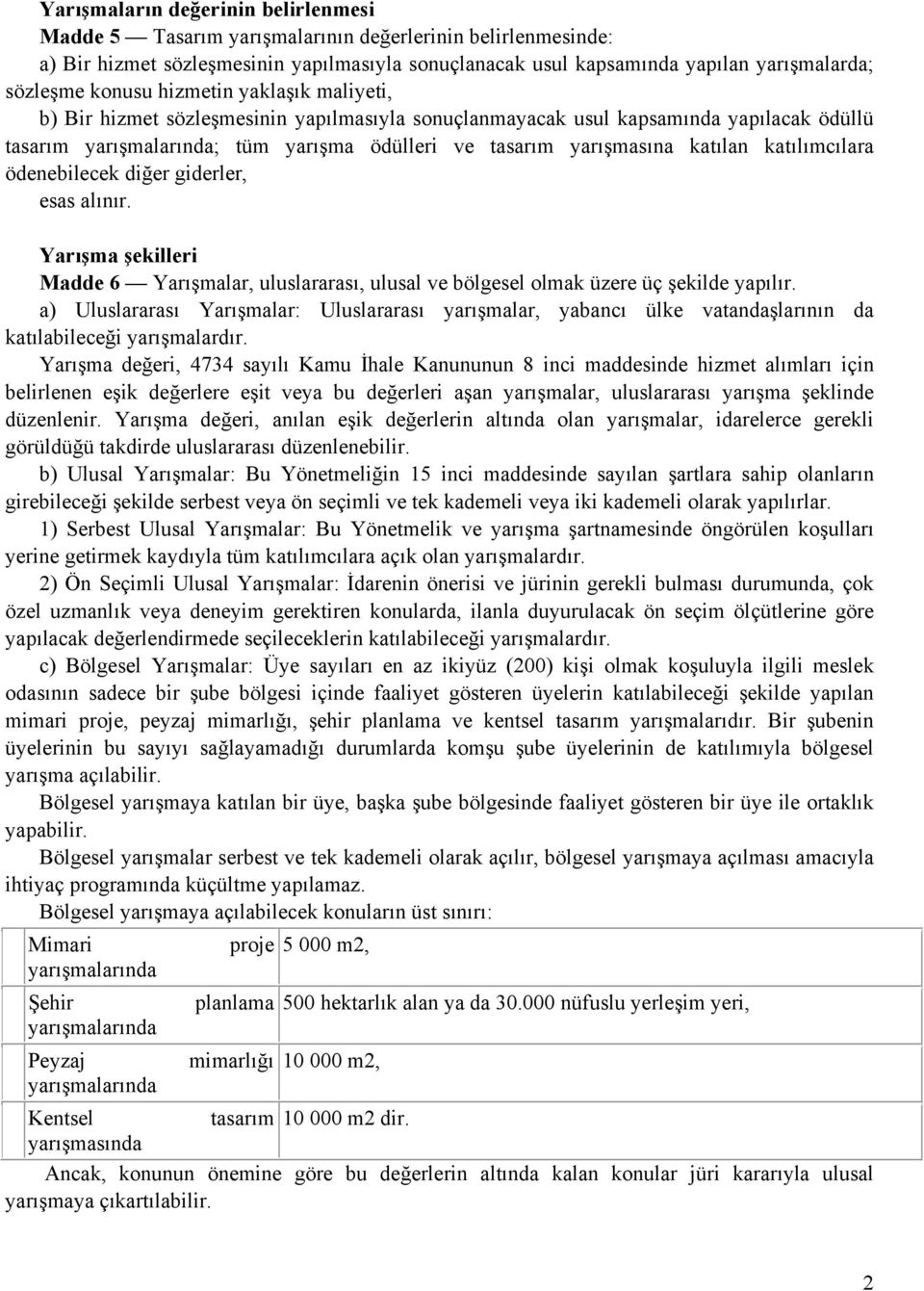 katılan katılımcılara ödenebilecek diğer giderler, esas alınır. Yarışma şekilleri Madde 6 Yarışmalar, uluslararası, ulusal ve bölgesel olmak üzere üç şekilde yapılır.