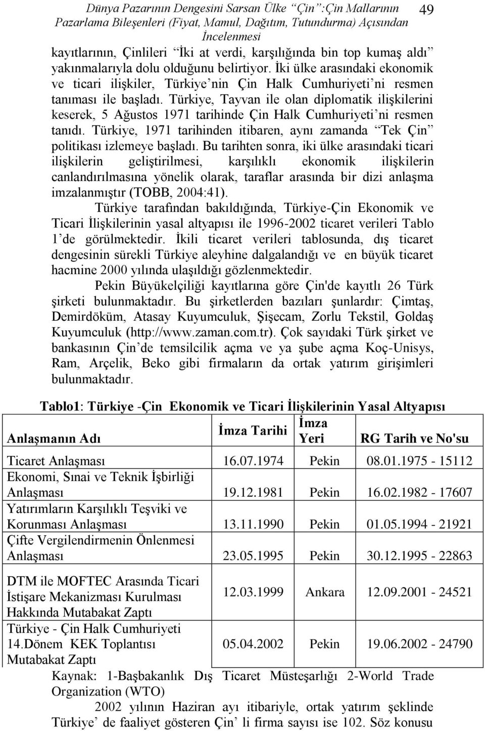 Türkiye, Tayvan ile olan diplomatik iliģkilerini keserek, 5 Ağustos 1971 tarihinde Çin Halk Cumhuriyeti ni resmen tanıdı.