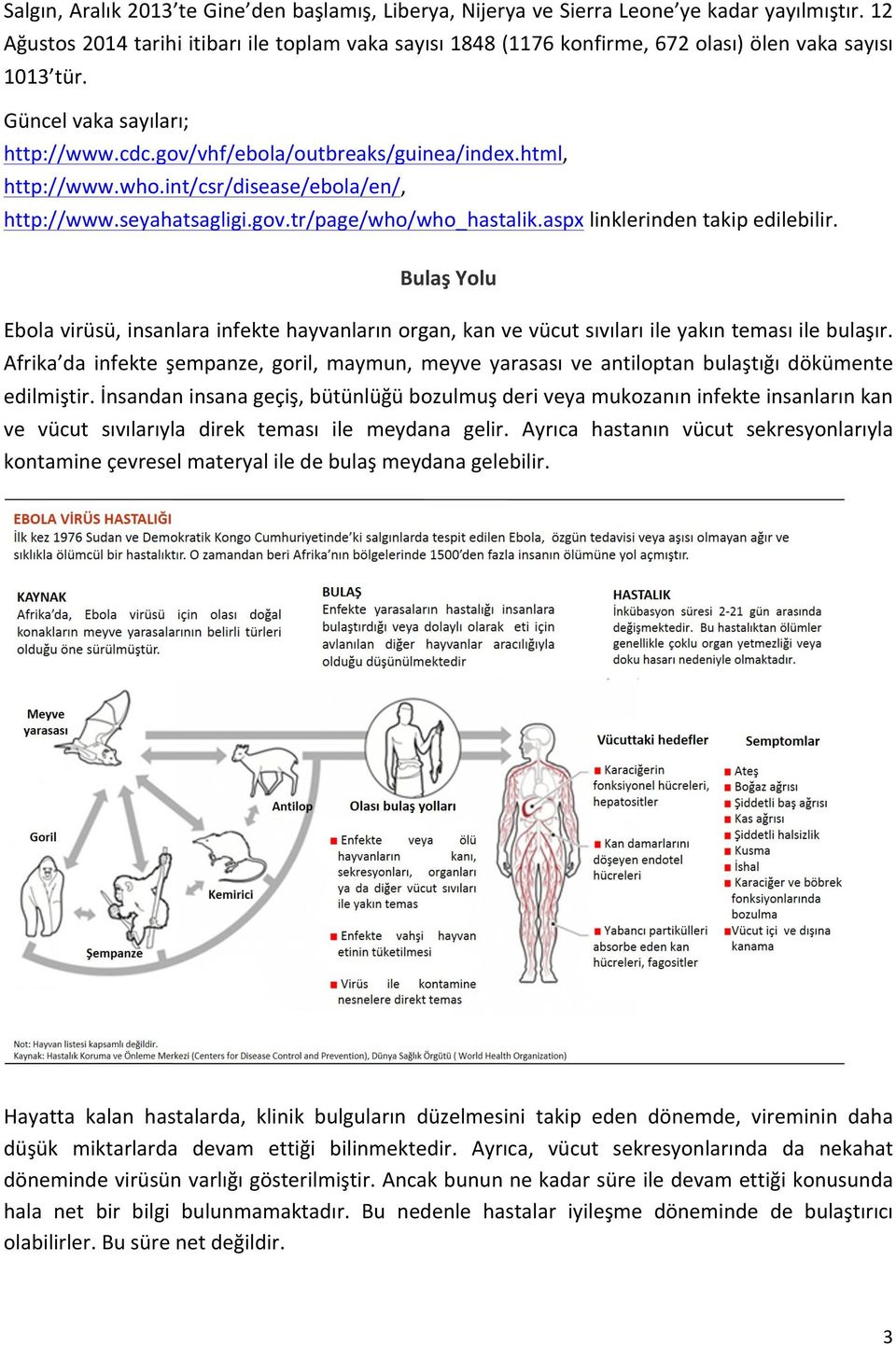 html, http://www.who.int/csr/disease/ebola/en/, http://www.seyahatsagligi.gov.tr/page/who/who_hastalik.aspx linklerinden takip edilebilir.