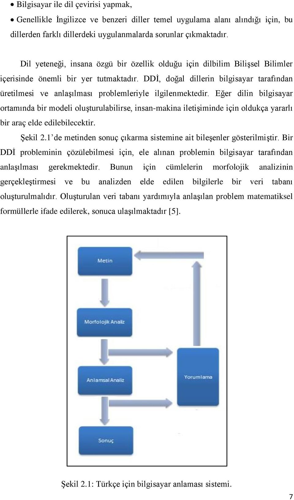 DDĠ, doğal dillerin bilgisayar tarafından üretilmesi ve anlaģılması problemleriyle ilgilenmektedir.