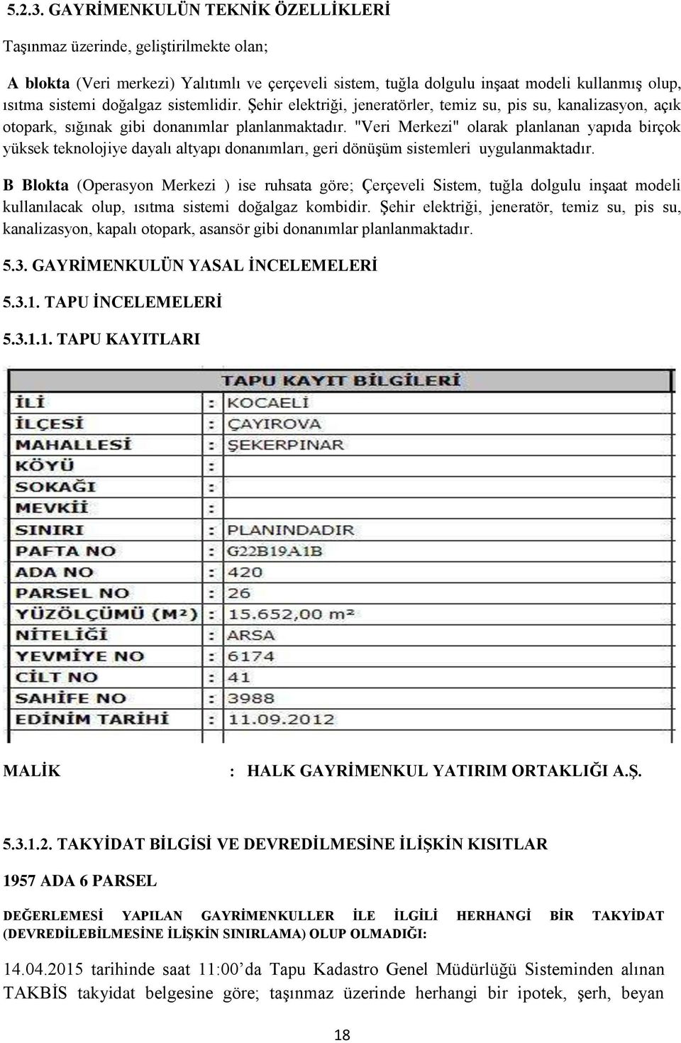 sistemlidir. Şehir elektriği, jeneratörler, temiz su, pis su, kanalizasyon, açık otopark, sığınak gibi donanımlar planlanmaktadır.