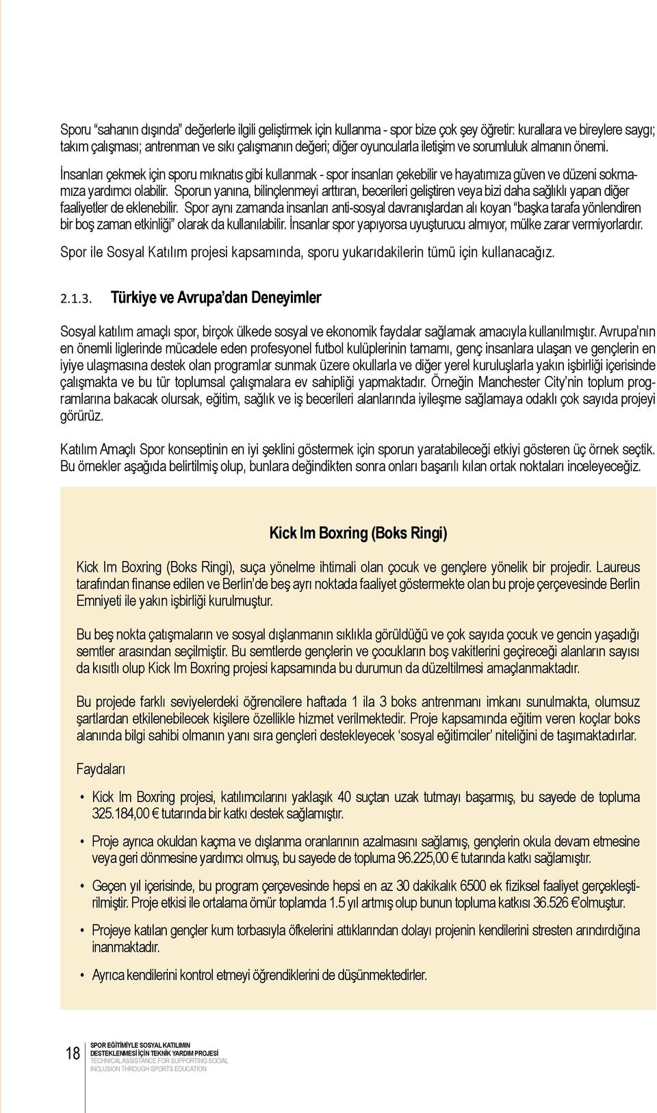 Sporun yanına, bilinçlenmeyi arttıran, becerileri geliştiren veya bizi daha sağlıklı yapan diğer faaliyetler de eklenebilir.