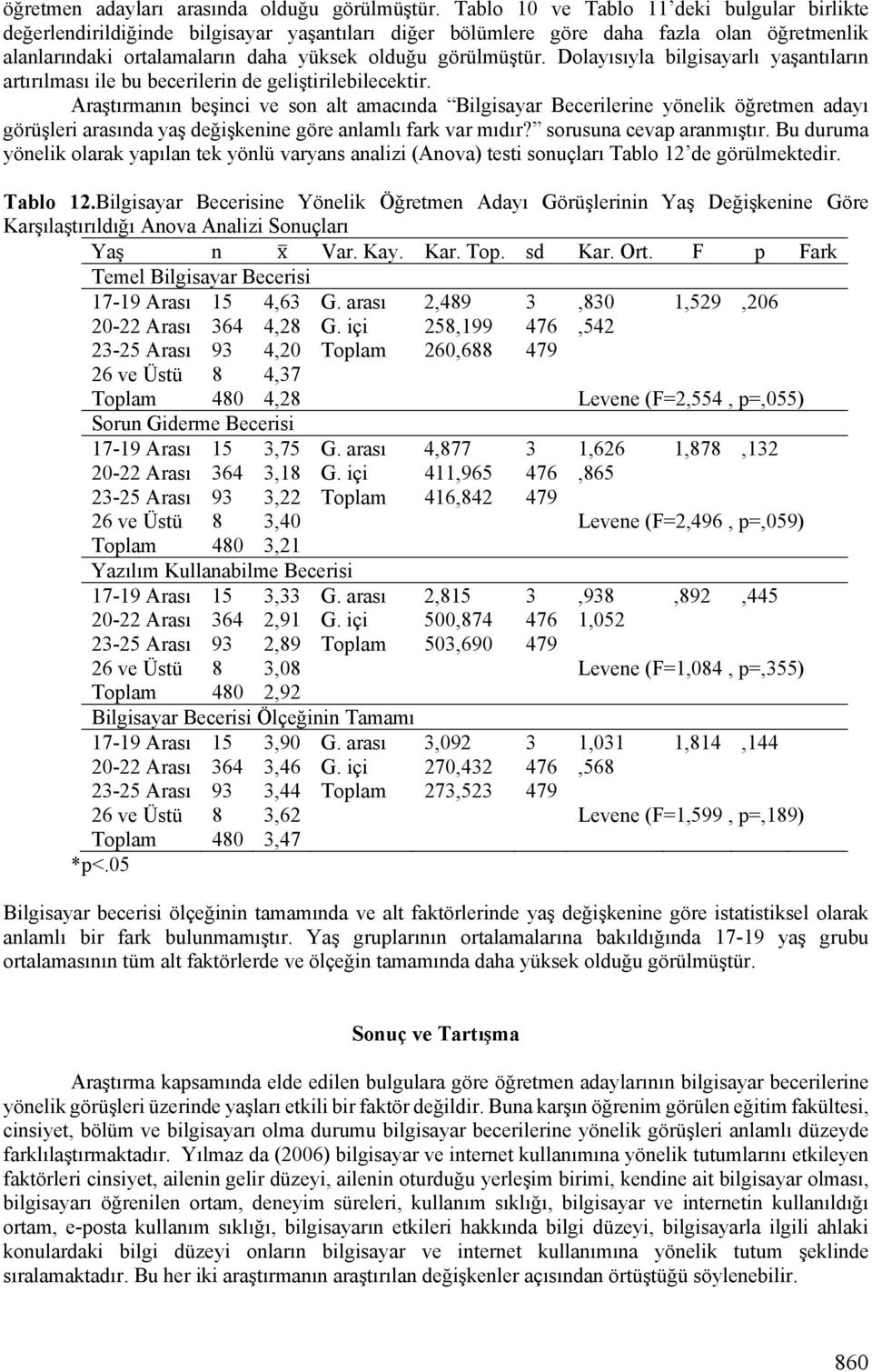 Dolayısıyla bilgisayarlı yaşantıların artırılması ile bu becerilerin de geliştirilebilecektir.