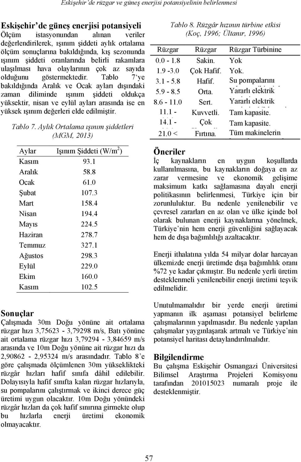 8 Hafif. 5.9-8.5 Orta. iki i d 8.6-11.0 Sert. 11.1 - Kuvvetli. Tam kapasite. 14.1 0- Tam kapasite. 21.